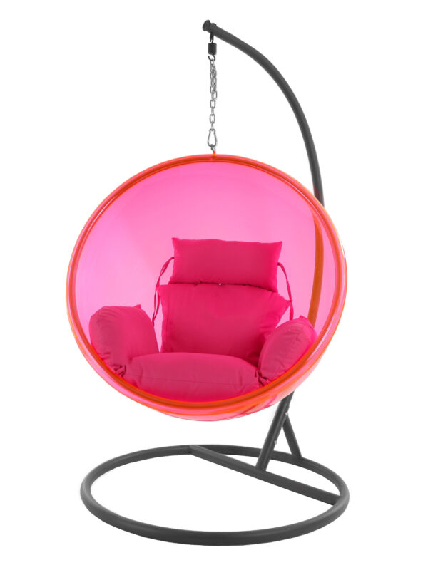 Hängesessel BUBBLE pink/grau/Nest pink – Bild 2